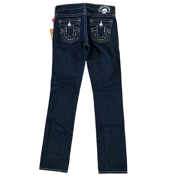 True Religion World Tour Boys Jack Handstitched Straight Jeans Size 14 NWT $122 - Picture 1 of 8